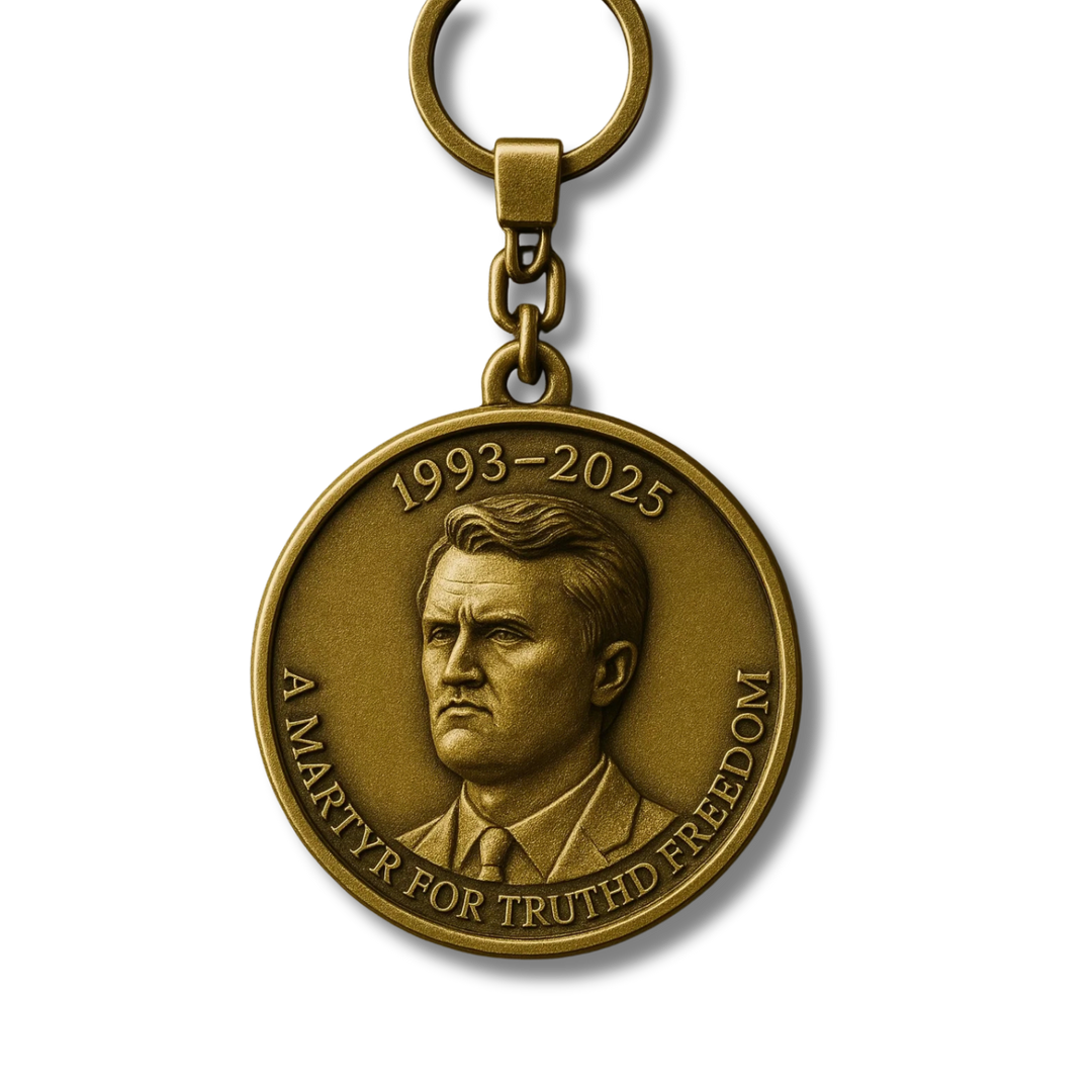 Charlie Kirk Memorial Keychain