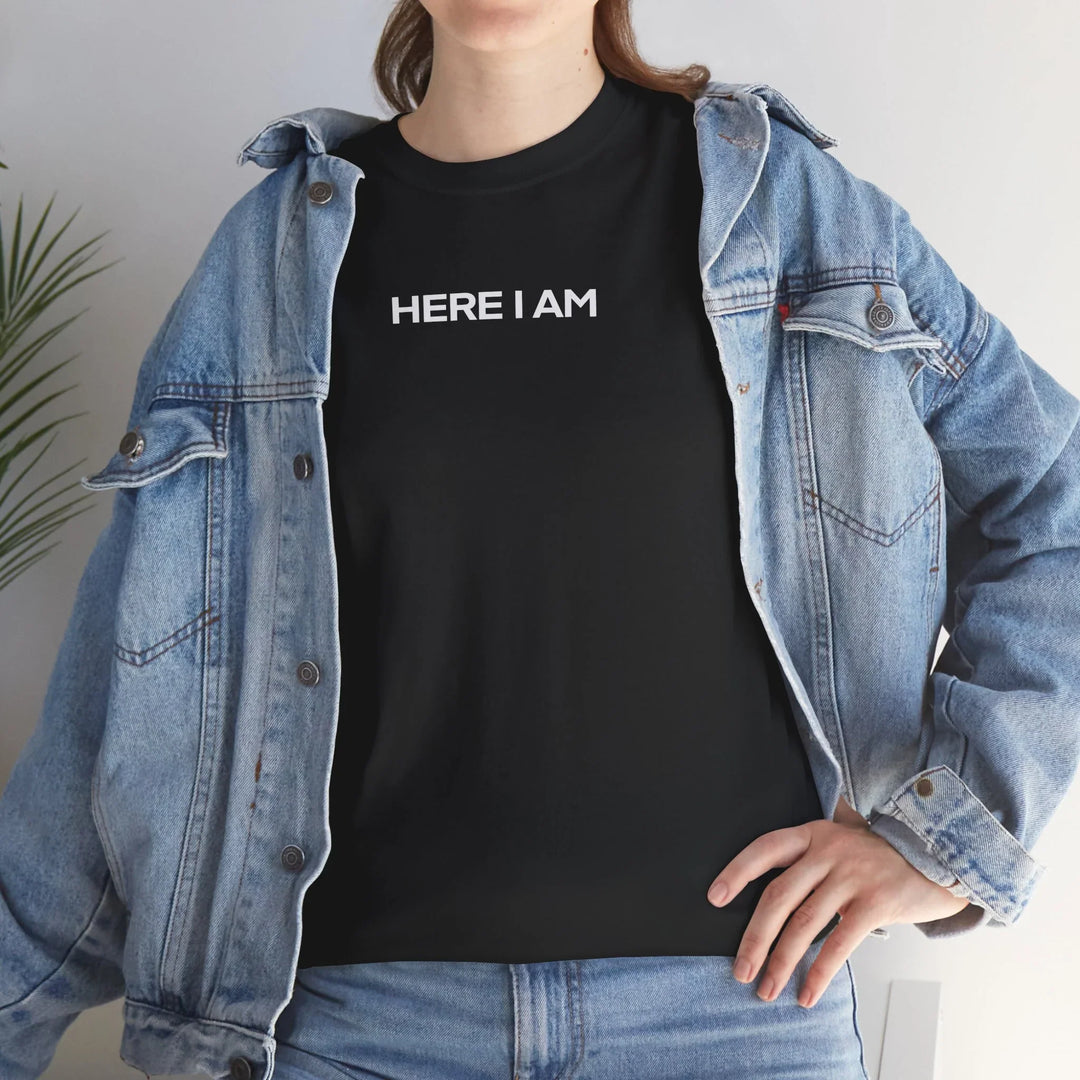 HERE I AM T-Shirt / In All Honor – Charlie Kirk (1993–2025)