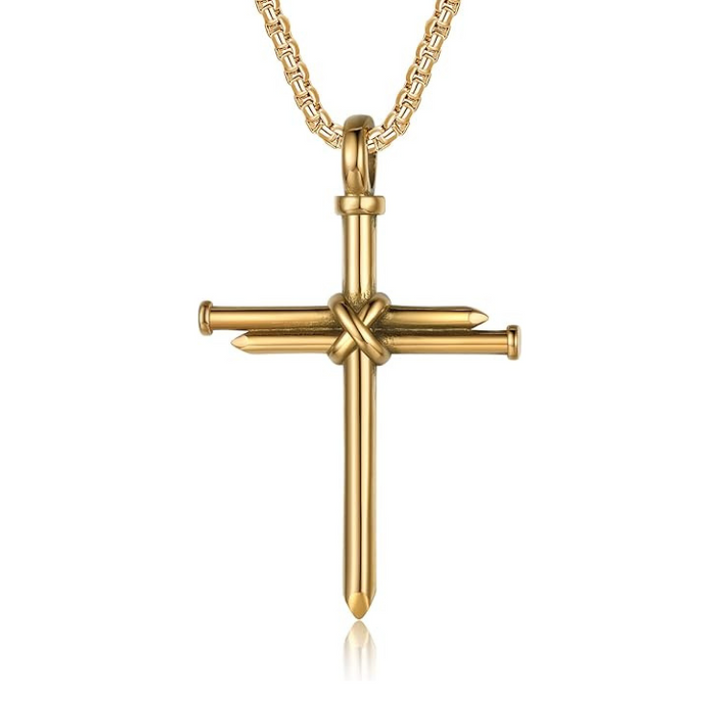 Nail Cross Necklace