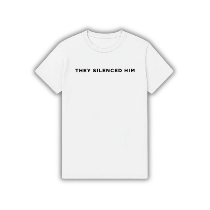 "They Silenced Him" T-Shirt / In All Honor – Charlie Kirk
